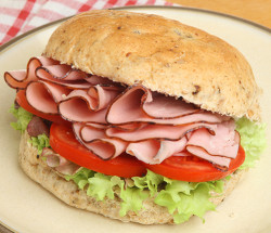 Salt and Pepper Catering Ltd ham, tomato Lettuce roll